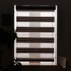 Factory direct sales of office and bathroom blackout curtains, living room Venetian blinds, finished two-color woven soft gauze curtains Specification image